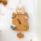 นาฬิกาแขวนติดผนังแบบลูกตุ้มแกว่งลายแมวและร้านขนมปัง Bakery Cat