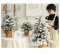 ต้นคริสมาสต์แบบตั้งโต๊ะพร้อมกระถางสไตลล์เกาหลี ต้นไม้ปกคลุมด้วยหิมะ รุ่น Oshiro ขนาด 45,60,90 cm.