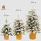 ต้นคริสมาสต์แบบตั้งโต๊ะพร้อมกระถางสไตลล์เกาหลี ต้นไม้ปกคลุมด้วยหิมะ รุ่น Oshiro ขนาด 45,60,90 cm.