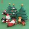 เซ็ตของตกแต่งบ้านสไตลล์ ZAKKA THEME X'mas ตุ๊กตาเรซิ่นรูปสัตว์และซานต้าครอส เซ็ต 15 ตัว รุ่น X'mas Camping Relax