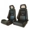 2 Used AUTHENTIC RECARO LX Leather Net Headrest seats RACING HONDA PORSCHE AUTO CARS