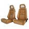 2 Used JDM RECARO LX Net Headrest Tan Synthetic Leather seats RACING HONDA PORSCHE AUTO CARS(copy)