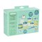 Beaba - Set of portions clip+1st age silicone spoon ( Neon / Blue )