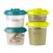 Beaba - Portions 1st age 60ml+120ml Set 6 pcs. ( Blue / Neon )