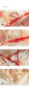 CHILLI RED Side Closure Lace Bralette (Made in Korea)