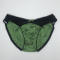 Khaki Lace Trim Briefs