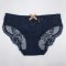 Deep Blue & Peach Lace Panty (Made in Korea)