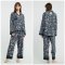 เซตชุดนอนพร้อมซับใน รุ่น Dark Blue Floral Prints Loungewear Set