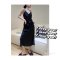 Cami Black Silky Dress