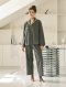 Navy Blue Prints Loungewear Cotton Set