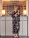 Lace Sleeves Detail Silky Pajamas Set