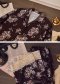 Lace Sleeves Detail Silky Pajamas Set