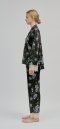 Lace Sleeves Detail Silky Pajamas Set