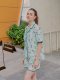 Green Cotton Hawaii Print PJ Set