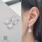 hoop dangle diamond earrings with Emerald design