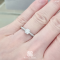 แหวนหมั้นแหวนแต่งงาน เพชรครึ่งกะรัต ใบเซอร์GIA