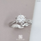 แหวนชูเม็ดเดี่ยว แหวนหมั้นแหวนแต่งงานเพชรพรีเมียมไซส์90ตัง น้ำ100 ใบเซอร์GIA