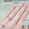 แหวนเพชรเม็ดเดี่ยว 4 หนามเตยหัวใจ แหวนแต่งงานใบเซอร์ GIA