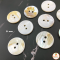 Shell buttons, white, 21 mm.(copy)