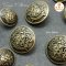 Gold Vintage Buttons 20mm