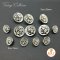 Silver Vintage Buttons 15mm