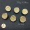 Gold Vintage Buttons 15mm