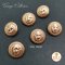 Lion Vintage buttons 15 mm