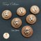 Lion Vintage buttons 20 mm