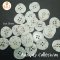 Square Buttons White Pearl  25 mm