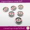 Colored Logo Buttons 18 mm