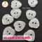 Glitter Heart Buttons