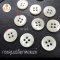 White MOP Buttons 15 mm