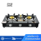 Gmax Tempered Glass Gas Stove 3 Brass Burner GL-703PC