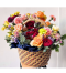 กระเช้าผลไม้สดนำเข้าเกรดพรีเมียม ตกแต่งด้วยดอกไม้สดโทนสีขาวเขียวสไตล์ Modern Classic โดย ร้านดอกไม้ Le Floriste