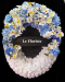 พวงมาลาดอกไม้สด ดอกไม้ประดิษฐ์ แบบ Modern-Thaiไทยจาก Le Floriste ออกแบบประณีตด้วยดอกไม้คุณภาพดีในโทนฟ้า–ครีม เพิ่มความงดงาม สง่างาม และเหมาะสมสำหรับการไว้อาลัยในพิธีสำคัญ เหมาะสำหรับองค์กรและบุคคลที่ต้องการแสดงความเคารพอย่างสมเกียรติ พร้อมบริการจัดส่งถึงง