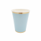 BABY BLUE WITH GOLDEN LINE PAPER CUP