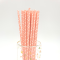 BABY PINK & WHITE DOT PAPER STRAWS