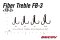 DECOY FB-3 FIBER TREBLE ตัวเบ็ดสามทางแฟลช เหยื่อผิวน้ำแจ่มจรัส