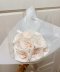 10-stem White rose bouquet