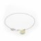 Sterling Silver Flower Charm Yellow Anklet