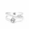 Sterling Silver Plated White CZ Ring