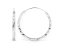 Sterling Silver Diamond Cut Hoop Earring
