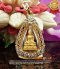 พระไพรีพินาศ เนื้อทองคำ เลี่ยมกรอบทอง ฝังเพชรแท้ กรอบลวดลายสวย งานละเอียดปราณีตค่ะ