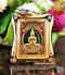 เหรียญแสตมป์หลวงพ่อโสธรเนื้อทองคำลงยา เลี่ยมกรอบทองคำฝังเพชรเบลเยี่ยม หายากค่ะ