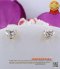 ต่างหูเพชรเม็ดเดี่ยวรูปหัวใจ heart shaped diamond น้ำ98 F-Color/VVS น้ำหนักรวม 1.46 กะรัต