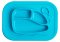 จานหลุมดูดโต๊ะ ซิลิโคนเกรดอาหาร สี Light Blue (Whale Food Tray Mat)