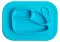 Silicone Whale Food Tray Mat - Light Blue