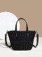 Minicube PU leather Woven Bag Model B1786-1