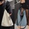 Minicube Denim Bucket Shoulder Bag Model 3382