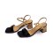 MICCO Thick Heels Ankle Buckle Strap Sandals Model 337-A5